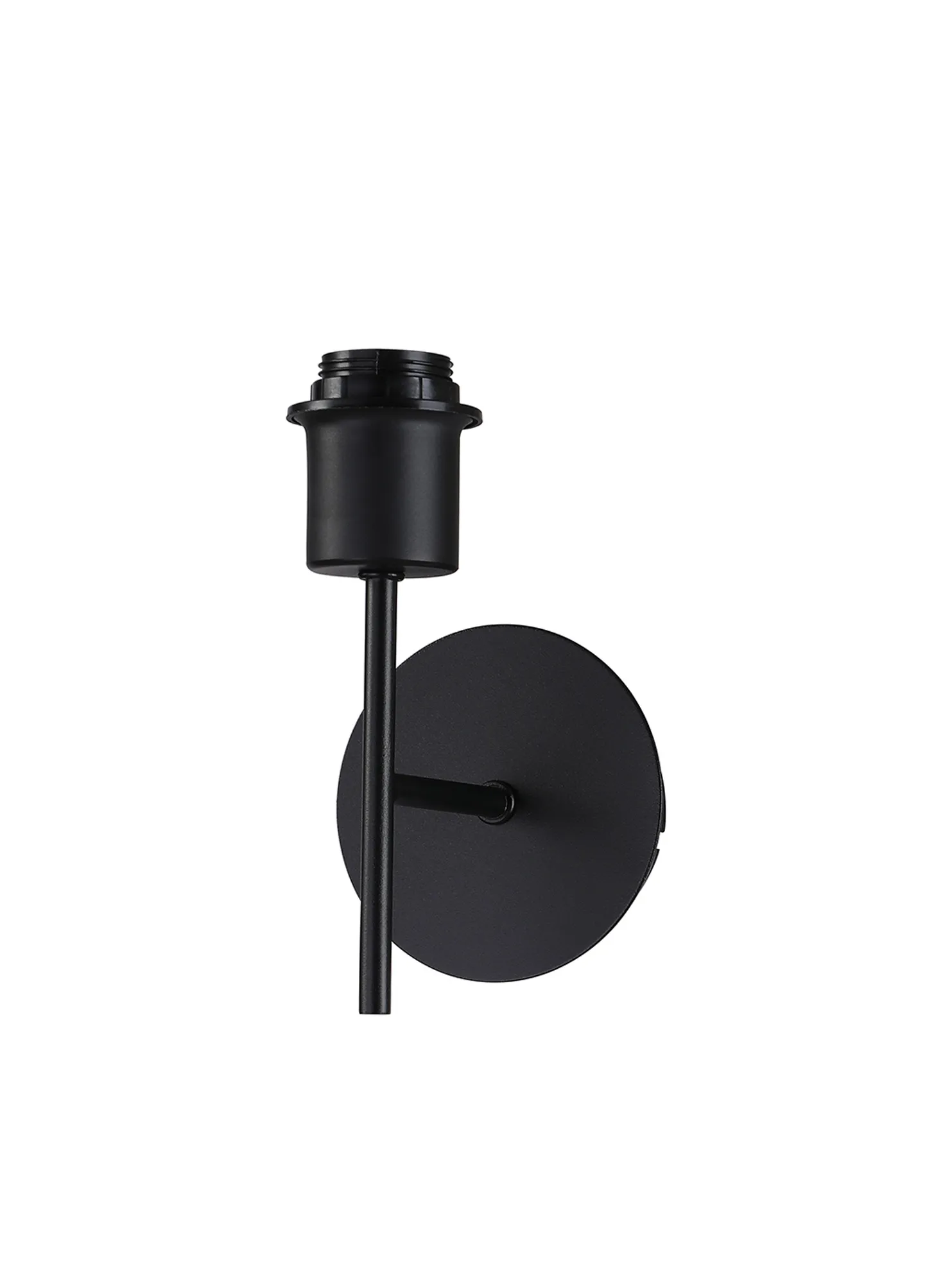 D1044BL  Carrie 1 Light Wall Lamp Without Shade, E27 Satin Black